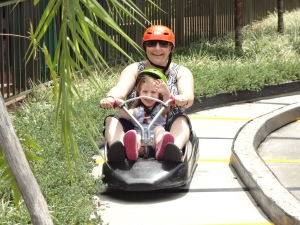 Me & Eden on the luge